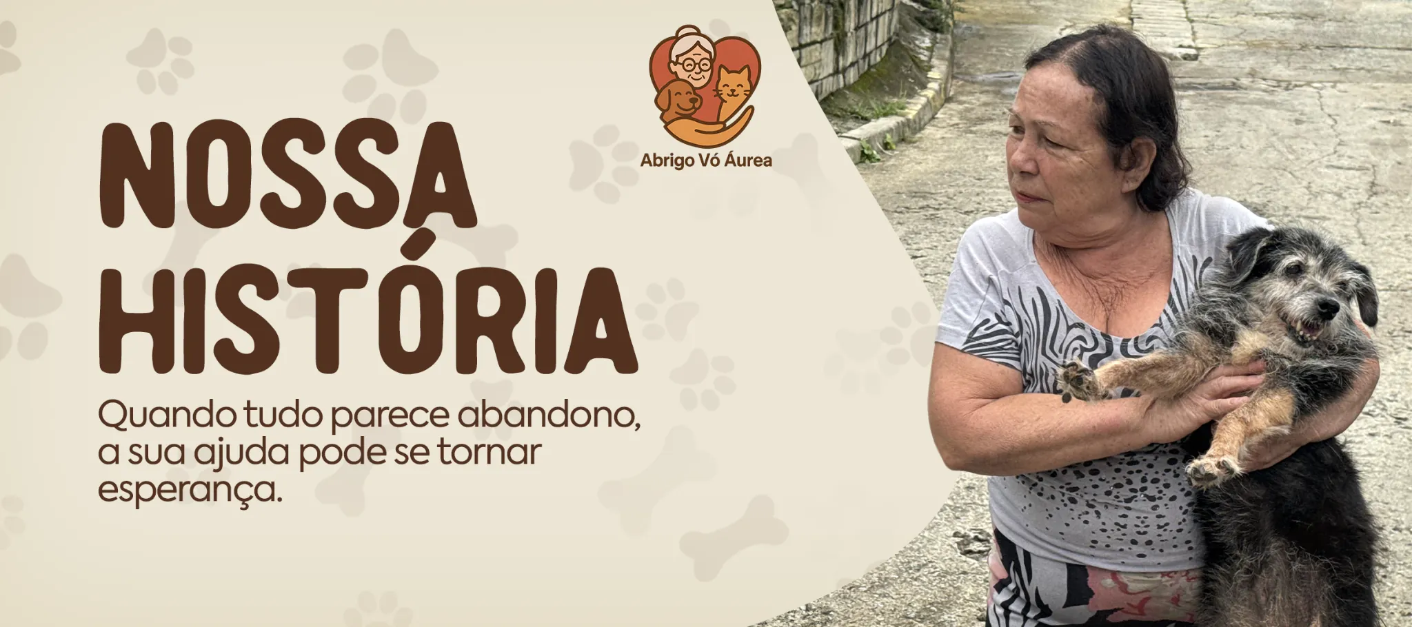 História da Vó Áurea e do abrigo Voa Áurea